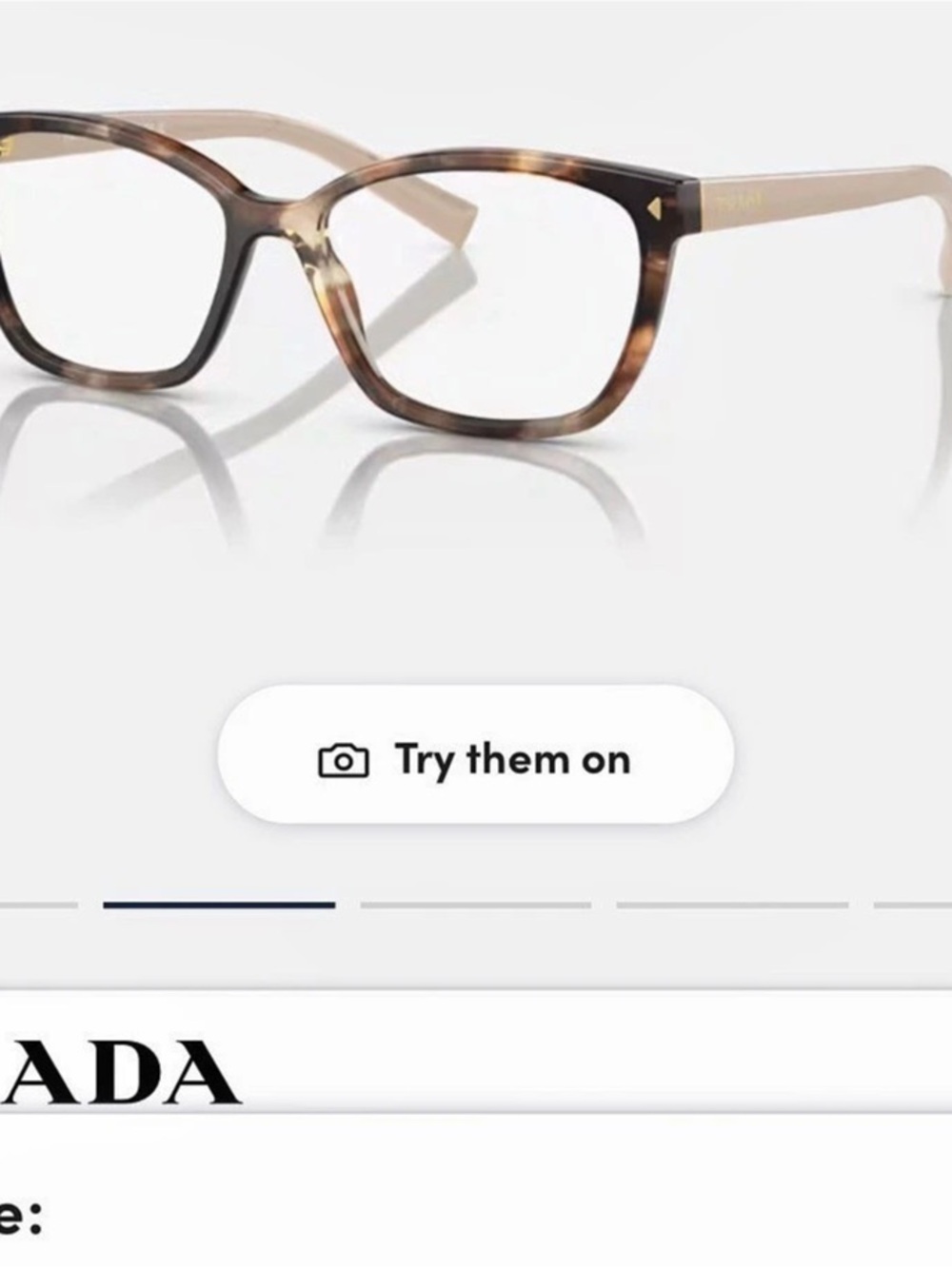 Prada PR 09YV Tortoise Eyeglasses Brown & Pink